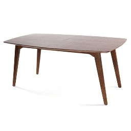 Table à manger design extensible noyer FIFTIES