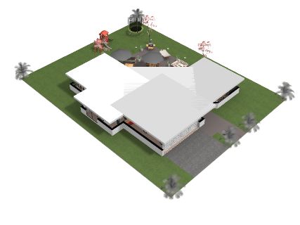 Villa toit plat