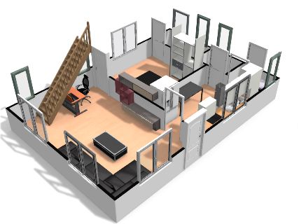 1 BR with Loft 62 sqm